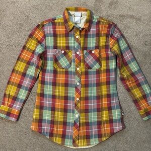 Women’s the north face valley trill shirt flannel small nwt